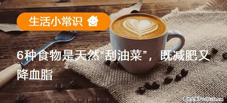 【生活小常识】6种食物是天然“刮油菜”,既减肥又降血脂 - 珠海生活资讯 - 珠海28生活网 zh.28life.com